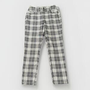 Cato Woman’s Size 8 Plaid‎ Dress Pants Mid Rise Leggings 28x26